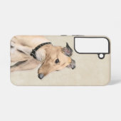 Coque Samsung Galaxy Peinture Greyhound - Cute Original Chien Art (Verso Horizontal)