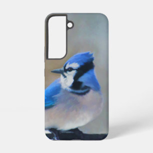 Coque Samsung Galaxy Peinture Jay Bleu - Art Oiseau Original