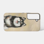 Coque Samsung Galaxy Peinture Lapphund Finlandaise - Joli art original  (Verso Horizontal)