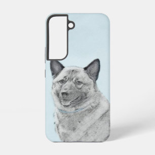 Coque Samsung Galaxy Peinture norvégienne Elkhound - Art original Chien