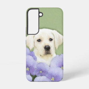Coque Samsung Galaxy Peinture originale de chiot Labrador Retriever Art