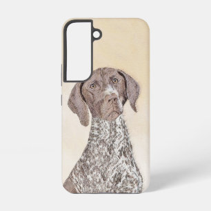 Coque Samsung Galaxy Peinture pointeur germanique à pois court - Chien