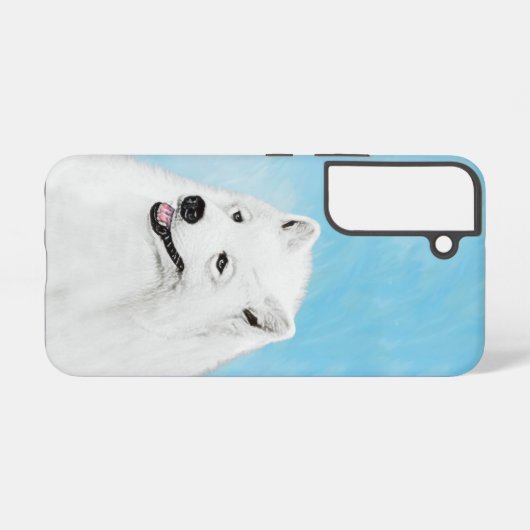 Coque Samsung Galaxy Peinture Samoyed - Cute Original Chien Art (Verso Horizontal)