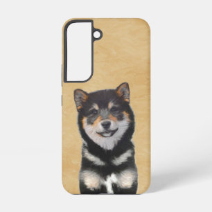 Coque Samsung Galaxy Peinture Shiba Inu (Noir et Tan) - Art Chien