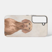 Coque Samsung Galaxy Peinture Vizsla - Joli art original chien (Verso Horizontal)