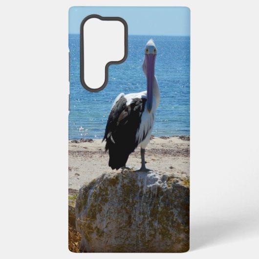 Coque Samsung Galaxy Pélican Avec Le Regard, (Verso)