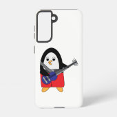 Coque Samsung Galaxy Penguin Jouer Basse Guitare Cute (Verso)