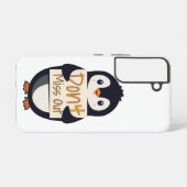 Coque Samsung Galaxy Penguin with Motivational Sign - Don't Miss Out (Verso Horizontal)