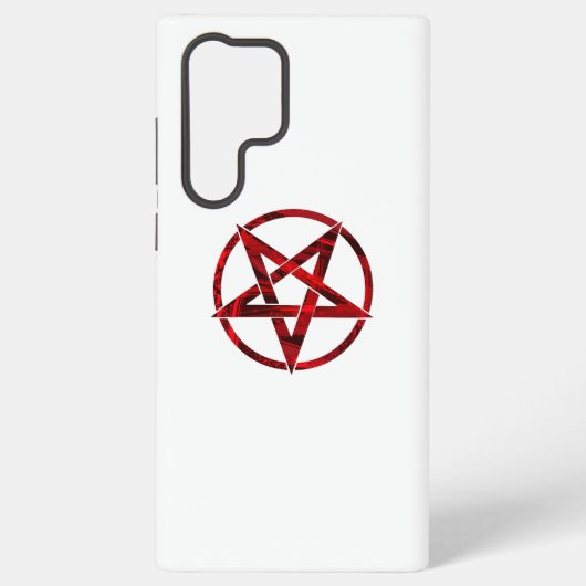 Coque Samsung Galaxy Pentagramme du Diable Rouge (Verso)