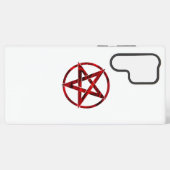 Coque Samsung Galaxy Pentagramme du Diable Rouge (Verso Horizontal)