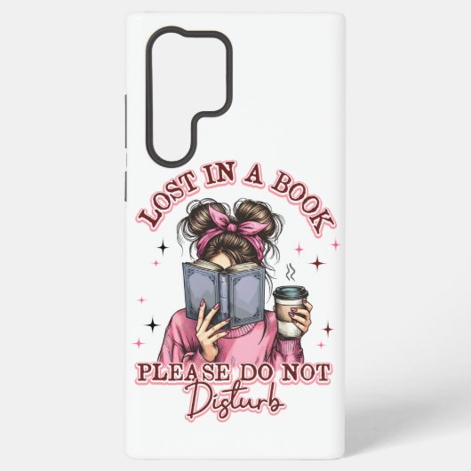 Coque Samsung Galaxy Perdu dans un livre... (Verso)