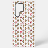Coque Samsung Galaxy Père Noël Christmas Reindeer Motif White (Verso)