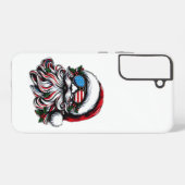 Coque Samsung Galaxy Père Noël de Noël Patriotique/Américaine (Verso Horizontal)