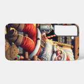 Coque Samsung Galaxy Père Noël dort Noël (Verso Horizontal)