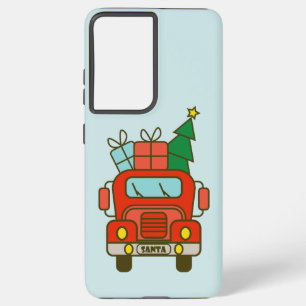 Coque Samsung Galaxy Père Noël vue de devant Joyeux Noël
