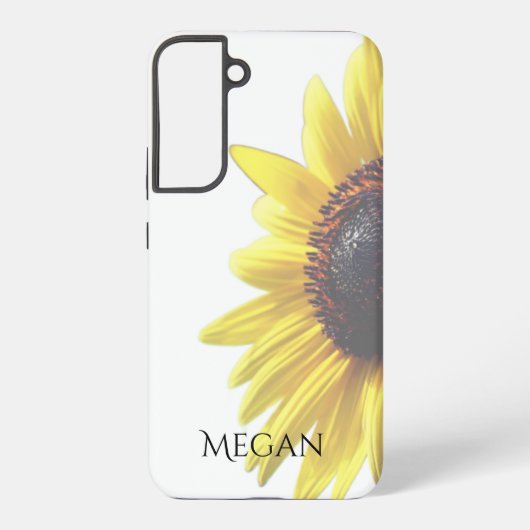 Coque Samsung Galaxy Personalize Pretty Yellow Sunflower (Verso)