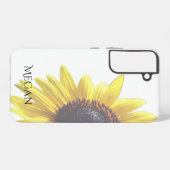 Coque Samsung Galaxy Personalize Pretty Yellow Sunflower (Verso Horizontal)