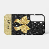 Coque Samsung Galaxy Personnalisez la Parties scintillant Black & Gold (Verso Horizontal)