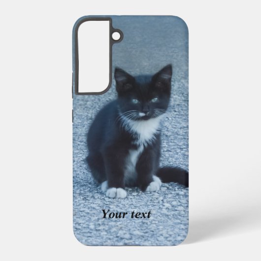 Coque Samsung Galaxy Personnalisez le chaton Tuxedo (Verso)
