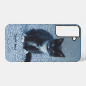 Coque Samsung Galaxy Personnalisez le chaton Tuxedo (Verso Horizontal)