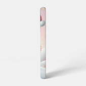 Coque Samsung Galaxy Petit chiot de Noël en chapeau santa (Côté gauche)