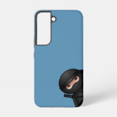 Coque Samsung Galaxy Petit guerrier de Ninja en bleu (Verso)