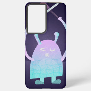 Coque Samsung Galaxy Petit Monstre Bleu