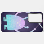 Coque Samsung Galaxy Petit Monstre Bleu (Verso Horizontal)