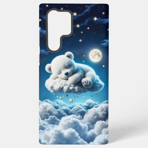 Coque Samsung Galaxy Petits nuages ourson étoiles lune fantaisie art