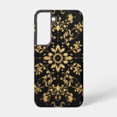 Coque Samsung Galaxy Phone case black yellow pattern style  (Verso)