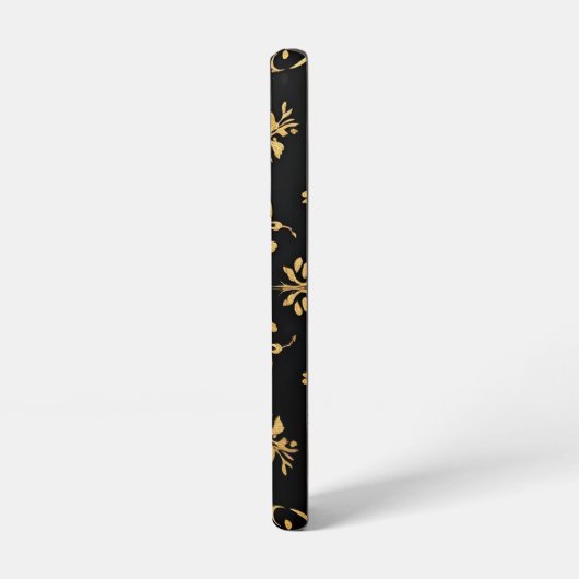 Coque Samsung Galaxy Phone case black yellow pattern style  (Côté gauche)