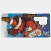 Coque Samsung Galaxy Phone Case Santa Clause happy new year  (Verso Horizontal)