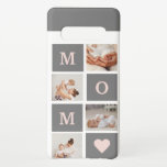 Coque Samsung Galaxy S10  Photo de collection moderne Best Mom Pink & Grey C<br><div class="desc">Ce cadre photo de collage moderne fait pour un cadeau parfait pour une maman spéciale dans votre vie. Le cadre est conçu dans des tons roses et gris, ce qui lui donne un aspect design et contemporain qui ne manquera pas de compléter le décor de la maison. Le cadre de...</div>