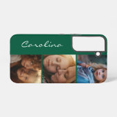 Coque Samsung Galaxy Photo personnalisée Forêt personnalisée Vert (Verso Horizontal)