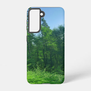 Coque Samsung Galaxy Photographie du paysage de la forêt verte
