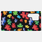 Coque Samsung Galaxy Pièces du puzzle de l'autisme (Verso Horizontal)