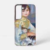 Coque Samsung Galaxy Pierre-Auguste Renoir - Enfant avec chat (Verso)