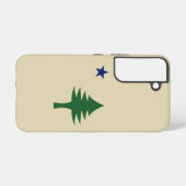 Coque Samsung Galaxy Pine tree and star 1901 flag of Maine State (Verso Horizontal)