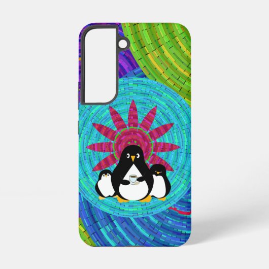 Coque Samsung Galaxy Pingouins de BoHo (Verso)