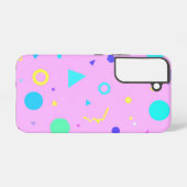 Coque Samsung Galaxy Pink 80s Memphis Geometric Pattern (Verso Horizontal)