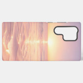 Coque Samsung Galaxy Pink Sunset Beach Phone Case (Verso Horizontal)