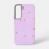 Coque Samsung Galaxy Pink Triangle Geometric Pattern (Verso)