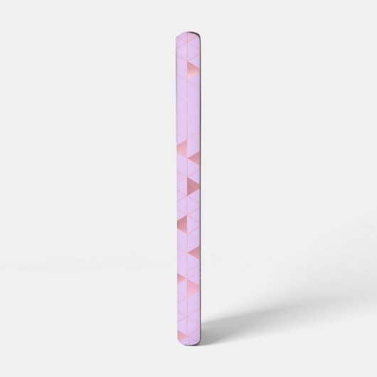 Coque Samsung Galaxy Pink Triangle Geometric Pattern (Côté gauche)