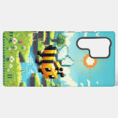 Coque Samsung Galaxy Pixel Buzz : L'aventure Sunny Meadow (Verso Horizontal)