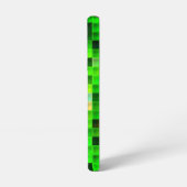 Coque Samsung Galaxy Pixels de jeu vidéo Motif Carré vert (Côté gauche)