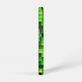 Coque Samsung Galaxy Pixels de jeu vidéo Motif Carré vert (Côté droit)