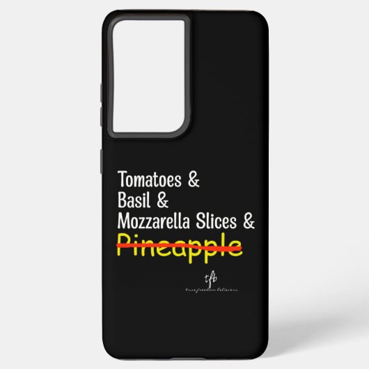 Coque Samsung Galaxy Pizza Margherita W/O Ananas (Verso)