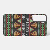Coque Samsung Galaxy Pizza Ugly Christmas Sweat (Verso Horizontal)