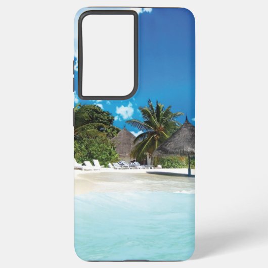 Coque Samsung Galaxy Plage exotique  (Verso)