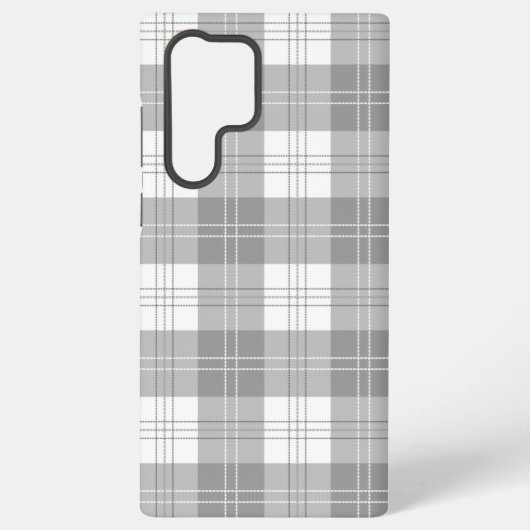 Coque Samsung Galaxy Plaide Buffalo noir et blanc (Verso)
